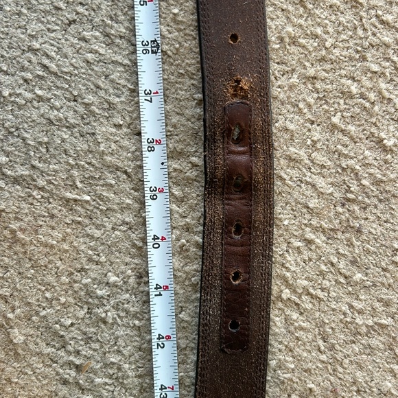 Ariat Brown Leather Belt vintage ‘95 size 36-42 - Picture 12 of 12